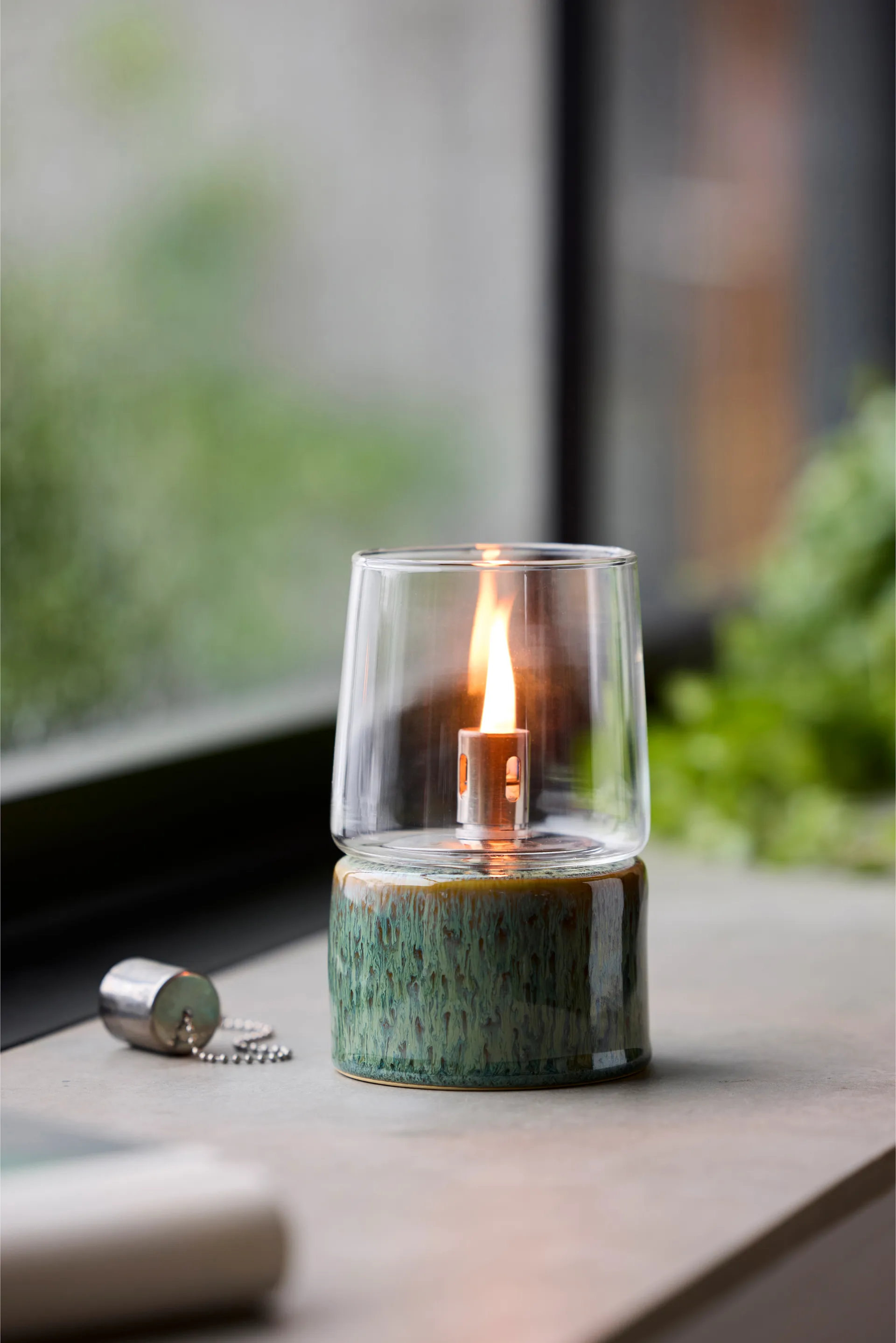 Lámpara de aceite Bitz Gastro Ø8,5x14 cm, Verde Bitz