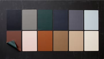 Mantel individual Bitz 33x46 cm, 4-pack - Negro-marrón - Bitz