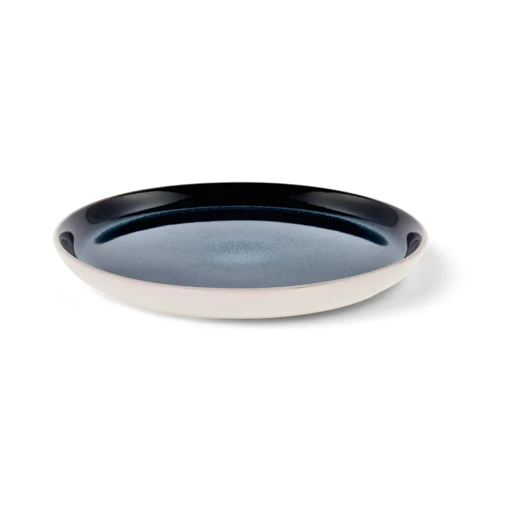 Plato Bitz gastro Ø 21 cm - Blanco-azul oscuro - Bitz