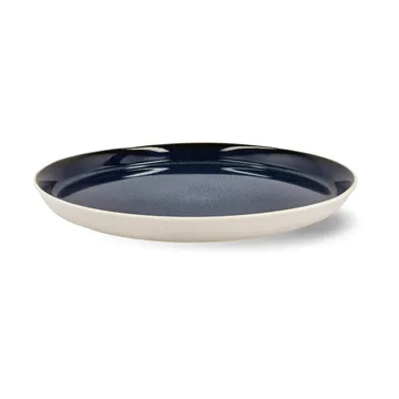 Plato Bitz gastro Ø27 cm - Blanco-azul oscuro - Bitz