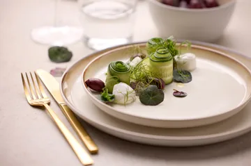 Plato Bitz gastro Ø27 cm - Blanco-crema - Bitz