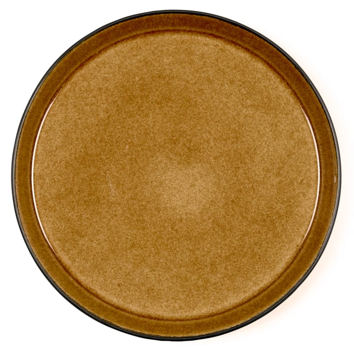 Plato Bitz gastro Ø27 cm, negro-ámbar Bitz