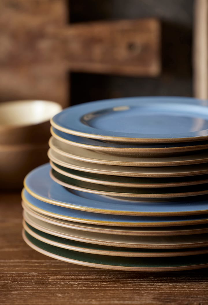Plato de postre Bitz Wood Ø22 cm, Wood-ocean Bitz