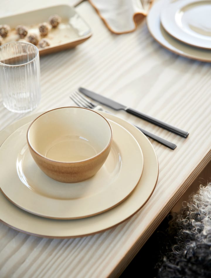 Plato de postre Bitz Wood Ø22 cm, Wood-sand Bitz