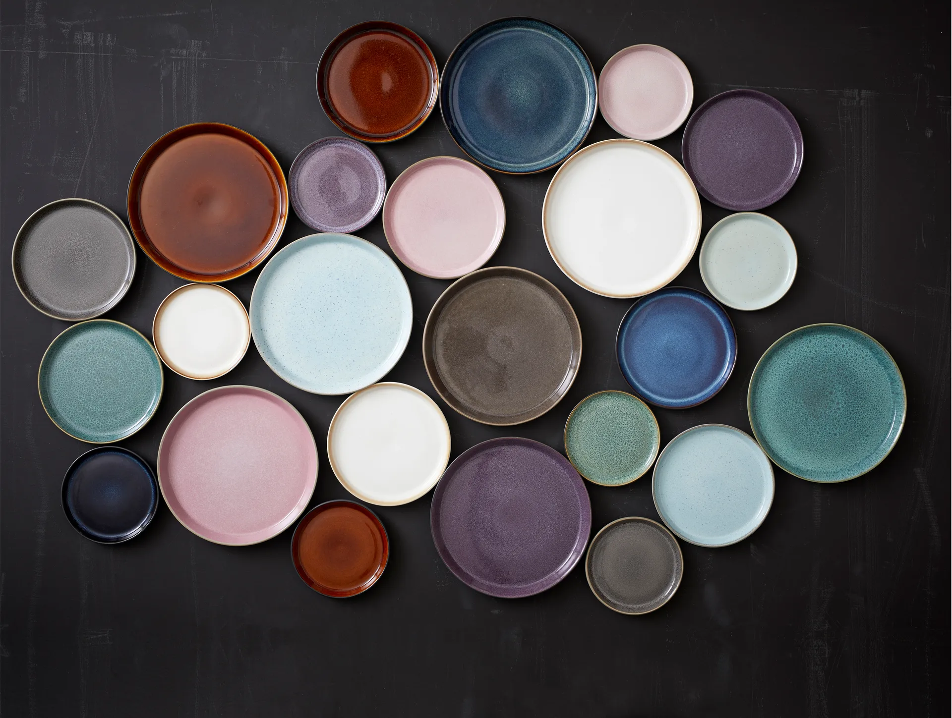 Plato Gastro Ø17 cm, Negro-azul oscuro Bitz