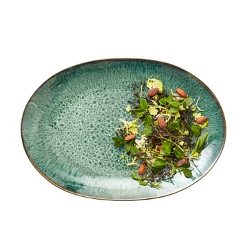 Plato ovalado Bitz 25x36 cm - Negro-verde - Bitz