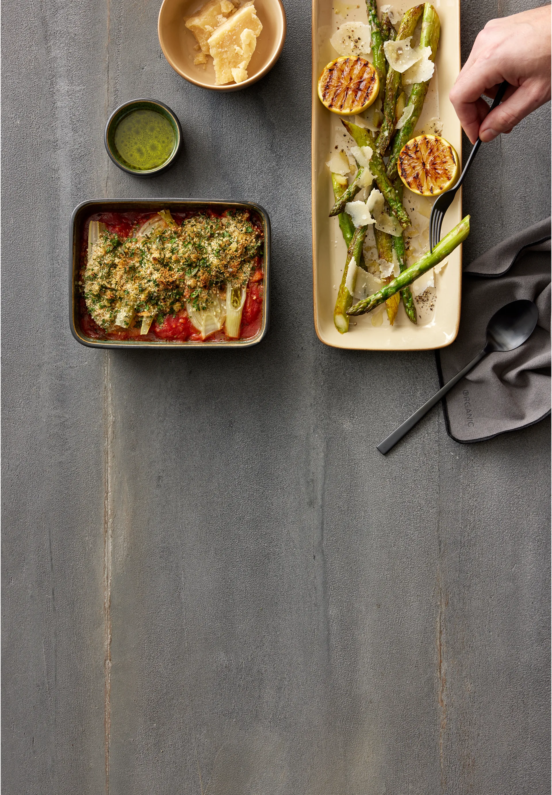 Plato rectangular Bitz 14x19 cm, Black-green Bitz