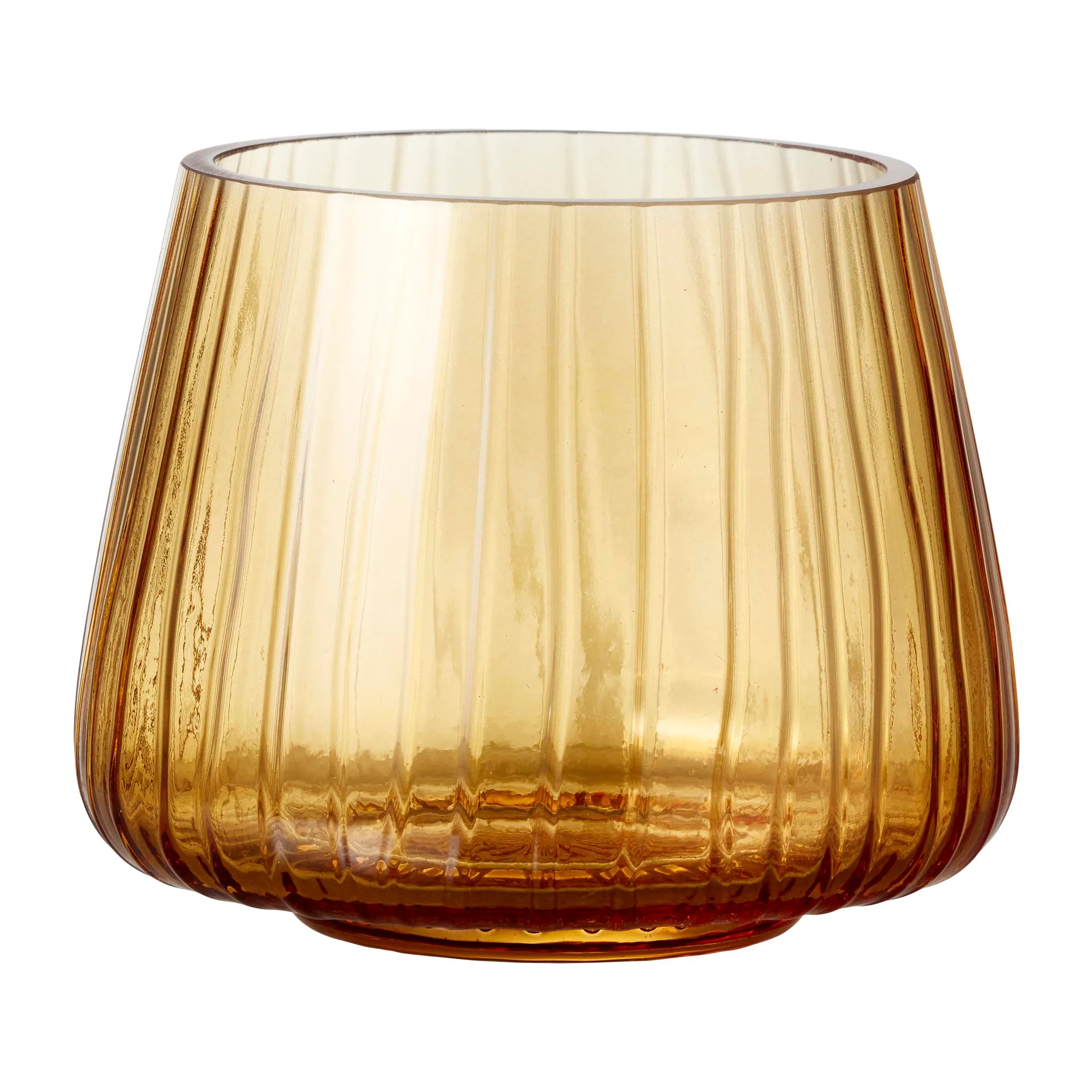 Portavelas Kusintha 7,5 cm 2 unidades, Ámbar Bitz