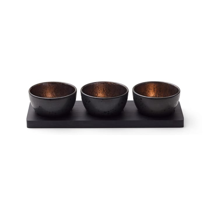 Set de boles Bitz, 4 piezas, negro-bronce Bitz
