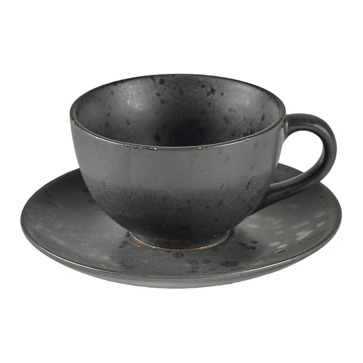 Taza con platillo de té Bitz - negro - Bitz