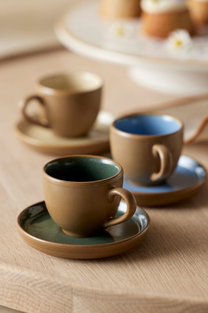 Taza espresso y platillo Bitz 7 cl mate, Wood-forest Bitz