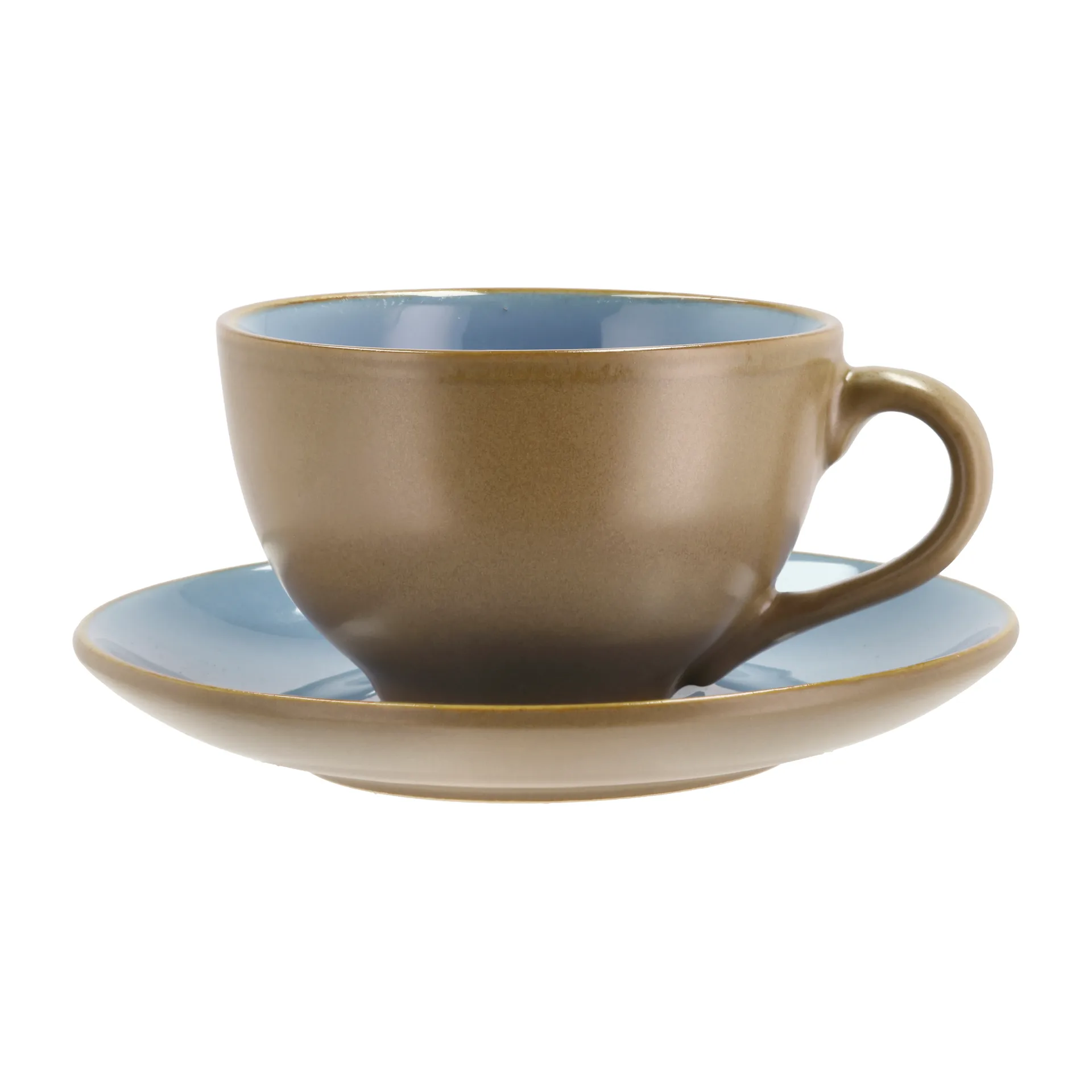 Taza y platillo Bitz 24 cl mate, Wood-ocean Bitz