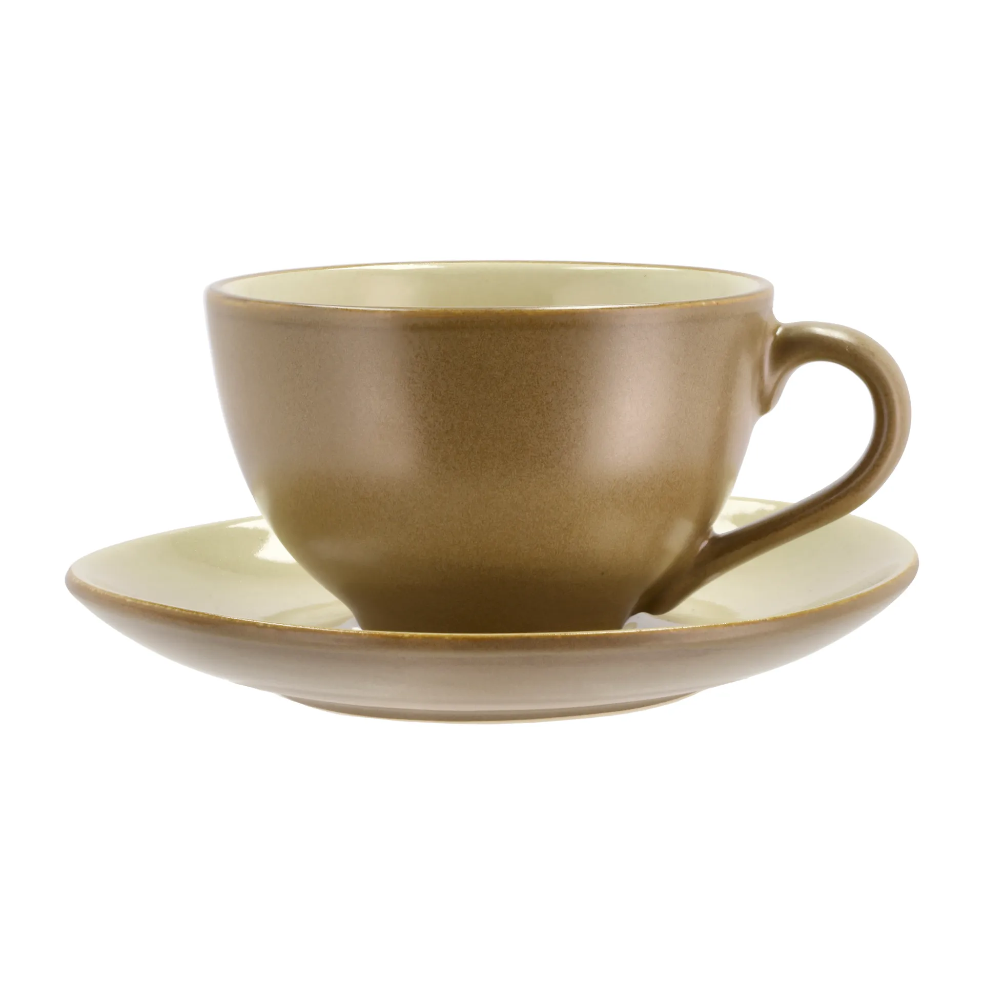Taza y platillo Bitz 24 cl mate, Wood-sand Bitz