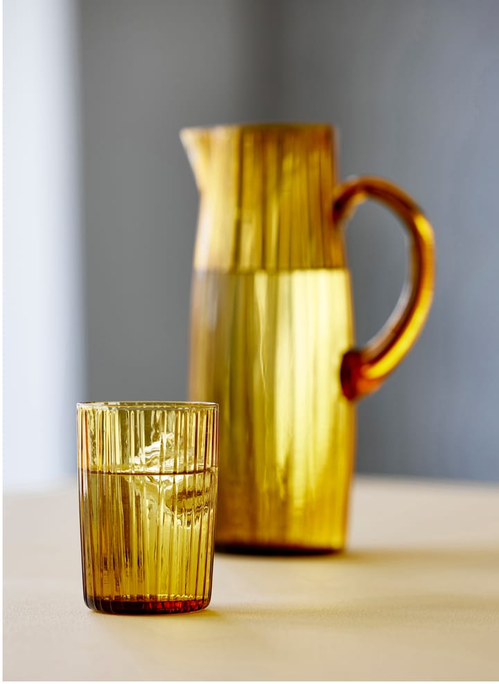 Vaso de agua Kusintha 28 cl 4 unidades, Ámbar Bitz