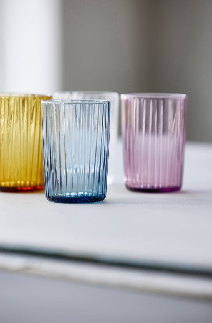 Vaso de agua Kusintha 28 cl 4 unidades, Ámbar Bitz