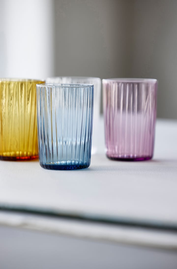 Vaso de agua Kusintha 28 cl 4 unidades, Azul Bitz