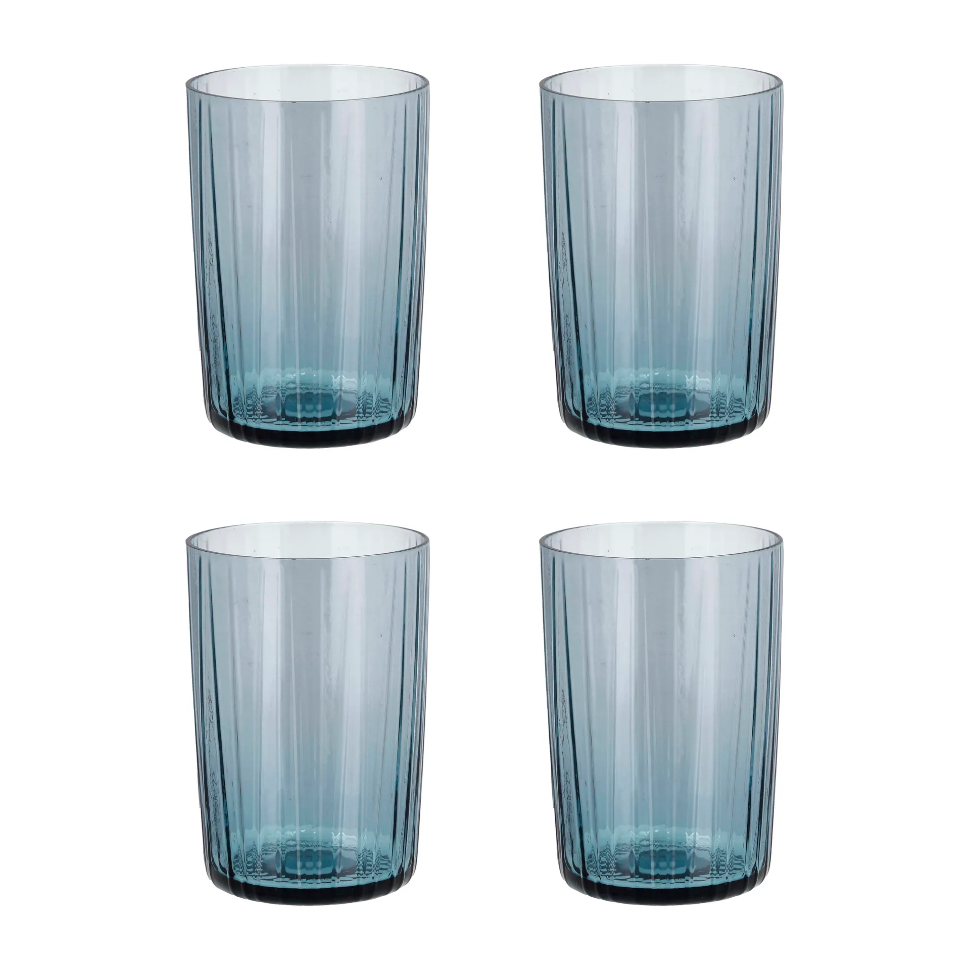 Vaso de agua Kusintha 28 cl 4 unidades, Azul Bitz