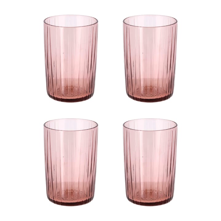 Vaso de agua Kusintha 28 cl 4 unidades - Rosa - Bitz