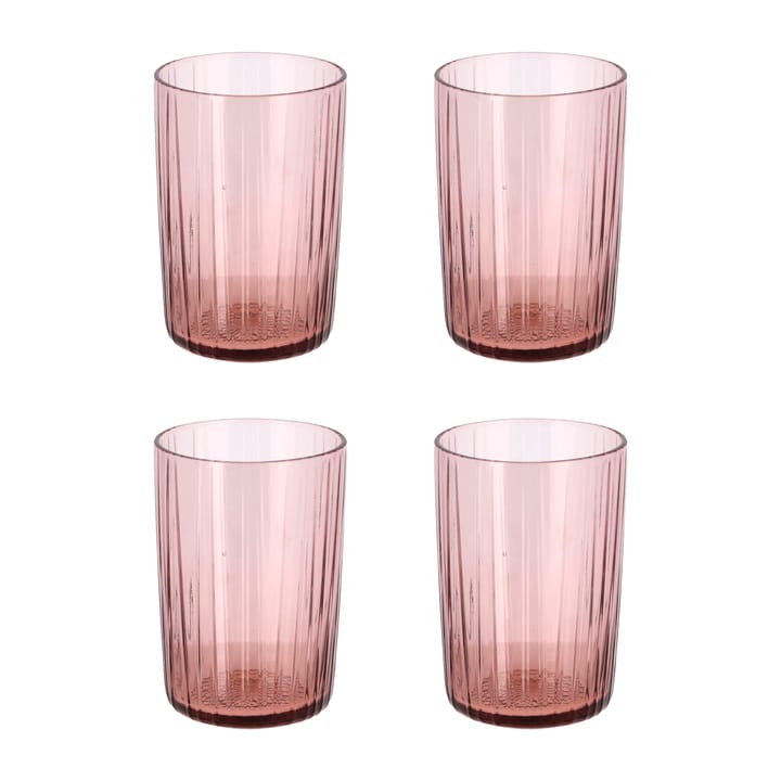 Vaso de agua Kusintha 28 cl 4 unidades - Rosa - Bitz