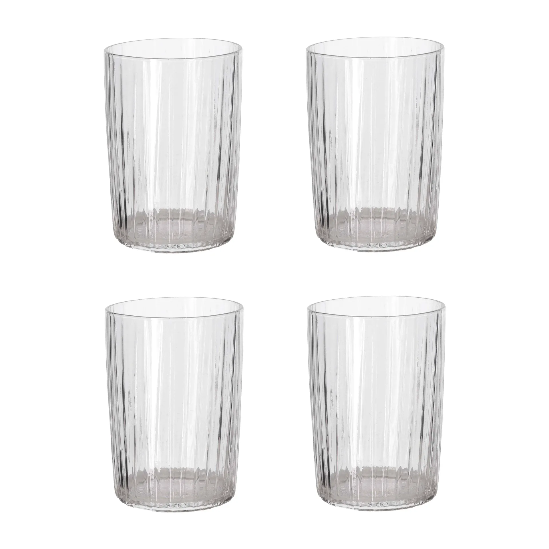 Vaso de agua Kusintha 28 cl 4 unidades, Transparente Bitz