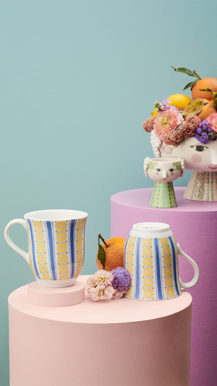 Bol con pie Eva Ø24 cm, Rosa Bjørn Wiinblad