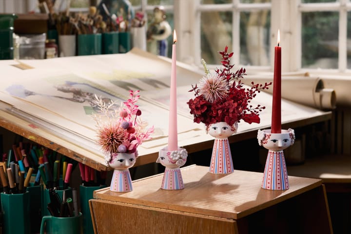 Candelabro Eva 14 cm, Rojo Bjørn Wiinblad