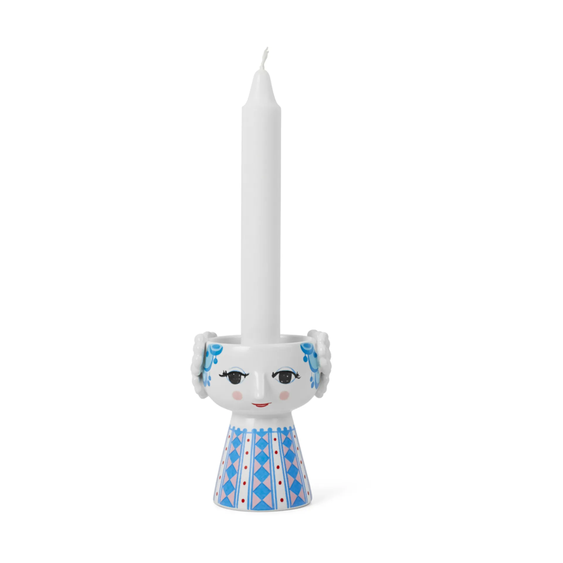 Candelabro Eva 9,5 cm, Azul oscuro Bjørn Wiinblad
