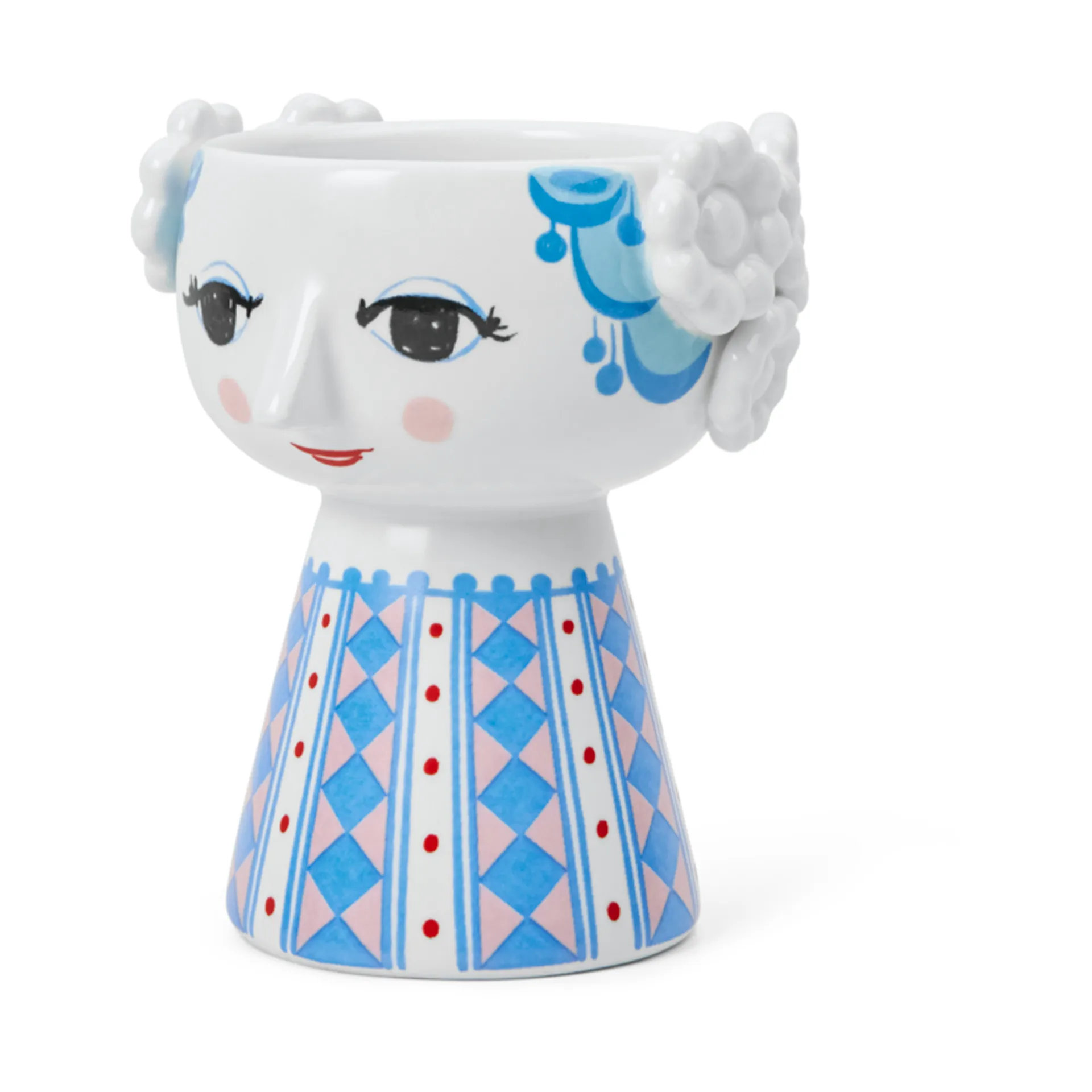 Candelabro Eva 9,5 cm, Azul oscuro Bjørn Wiinblad