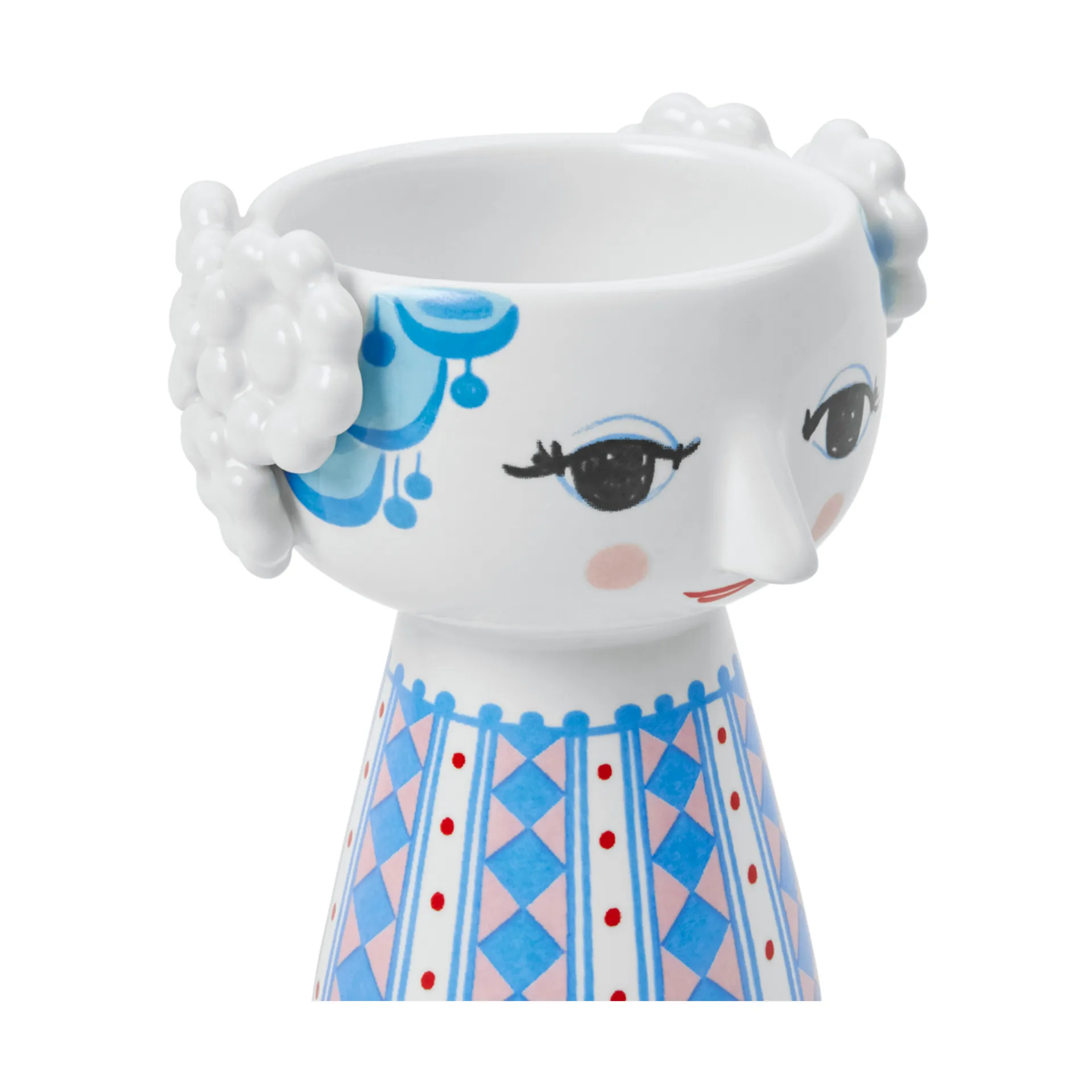 Candelabro Eva 9,5 cm, Azul oscuro Bjørn Wiinblad