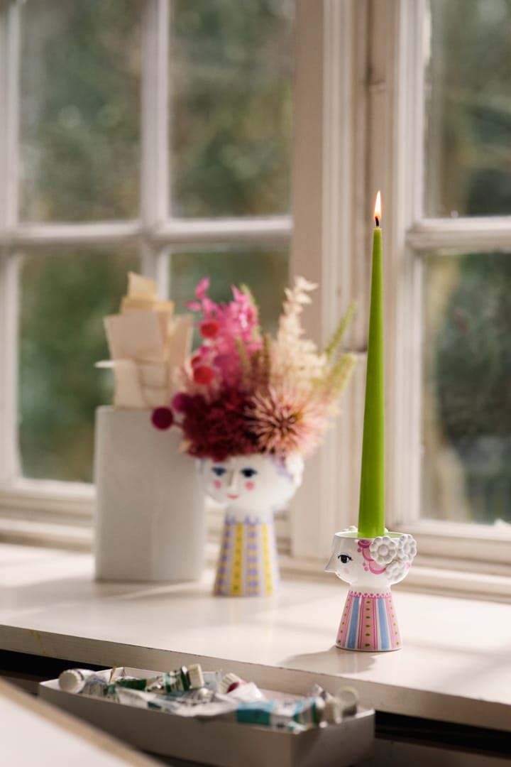 Candelabro Eva 9,5 cm, Rosa Bjørn Wiinblad