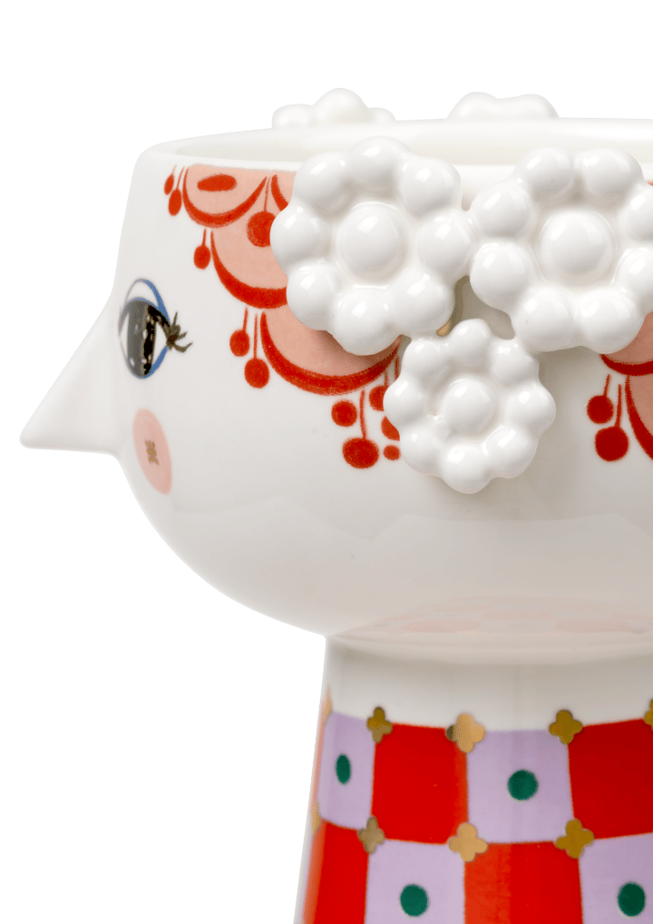 Jarrón Eva 15 cm, Lila-rojo Bjørn Wiinblad