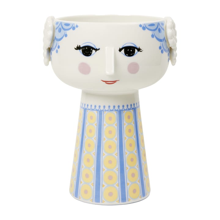 Jarrón Eva 18,5 cm - Azul-azul - Bjørn Wiinblad