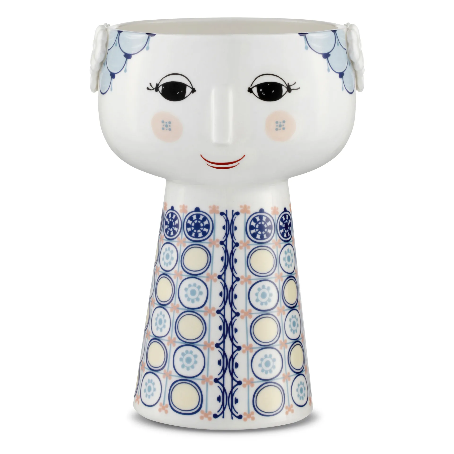 Jarrón Eva 18,5 cm, azul Bjørn Wiinblad