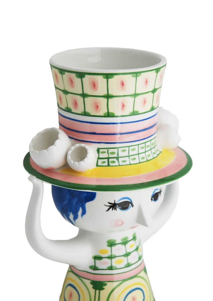 Jarrón Lady with hat H24,5 cm, Verde Bjørn Wiinblad