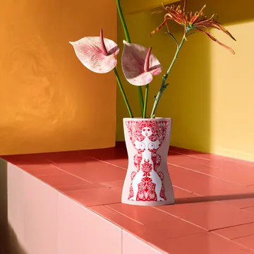 Jarrón Nina - Pink-rojo, 16,5 cm - Bjørn Wiinblad