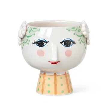 Maceta con pie Eva Ø 15,5 cm - verde - Bjørn Wiinblad