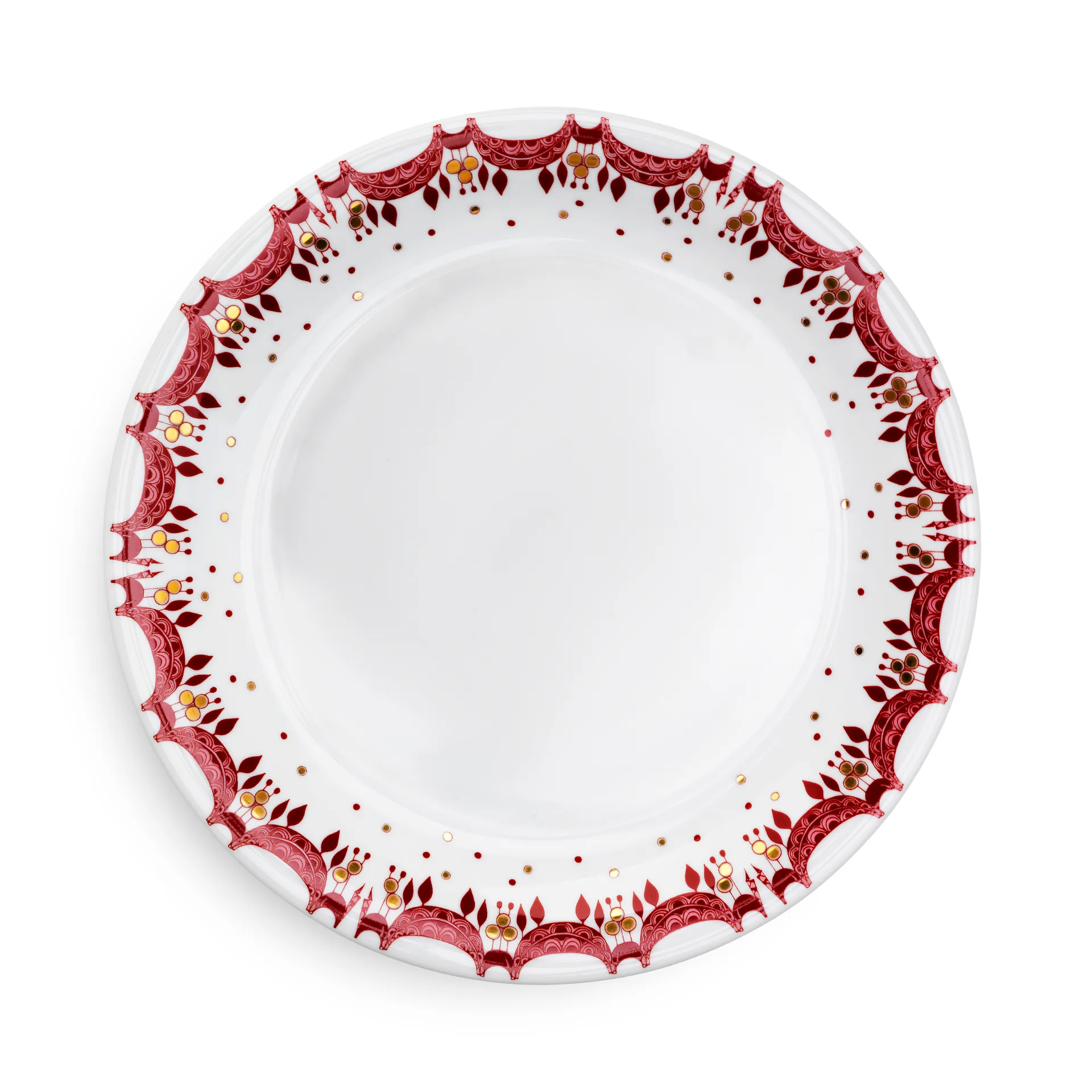 Plato de Navidad Bjørn Wiinblad Ø 28 cm, rojo Bjørn Wiinblad