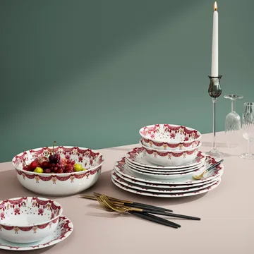 Plato de Navidad Bjørn Wiinblad Ø 28 cm - rojo - Bjørn Wiinblad