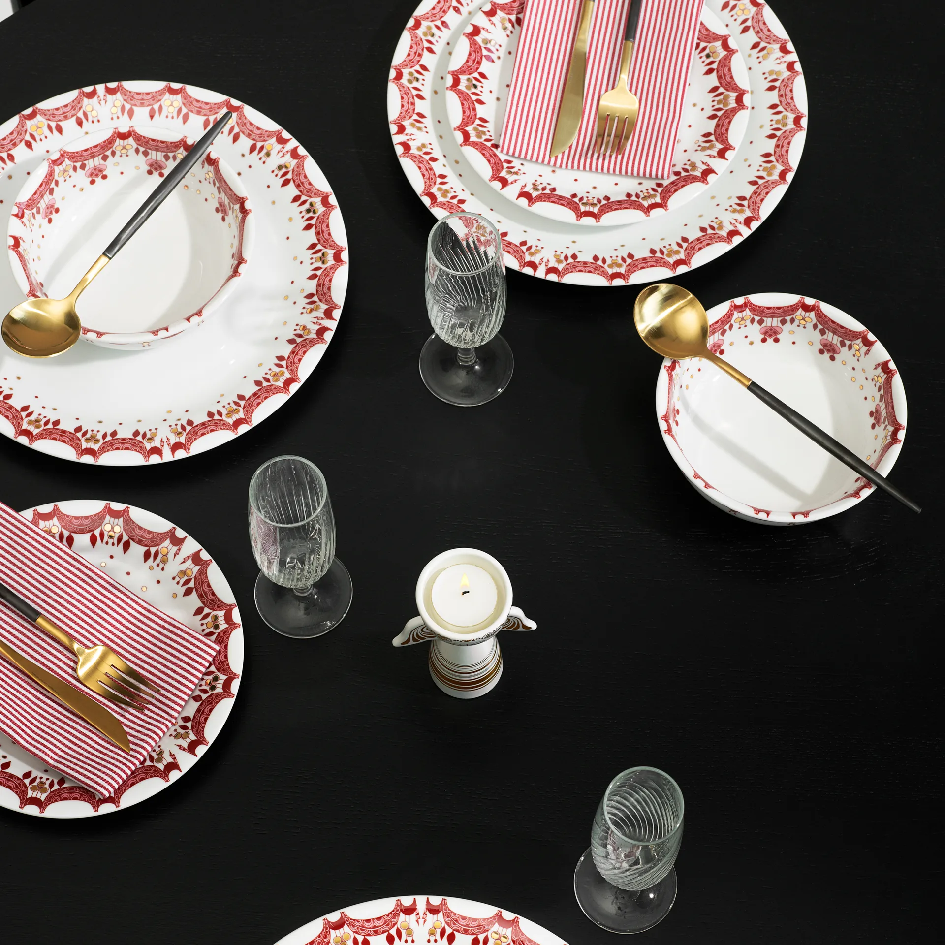 Plato de Navidad Bjørn Wiinblad Ø 28 cm, rojo Bjørn Wiinblad