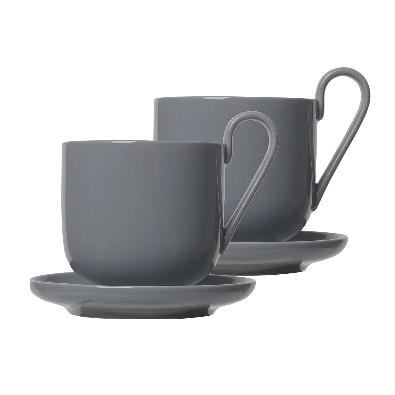 2 Tazas de café y platillos Ro, Sharkskin blomus