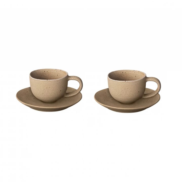 2 Tazas para café espresso Kumi con plato 6 cl - Fungi - Blomus