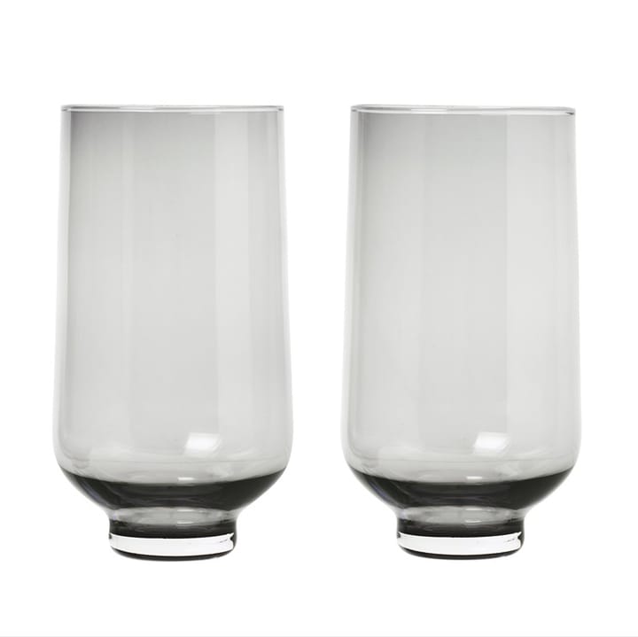 2 Vasos altos Flow - Smoke - blomus