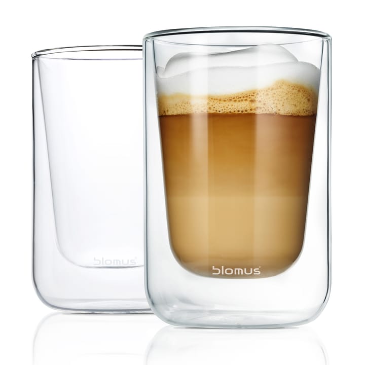 2 Vasos de cappucino Nero isolerande - transparente - Blomus