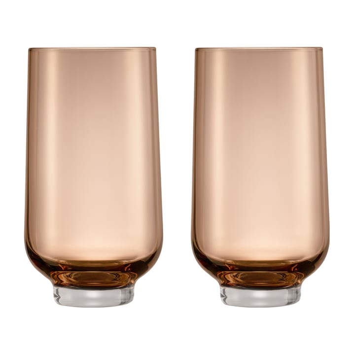 2 Vasos Flow 40 cl - Coffee - blomus