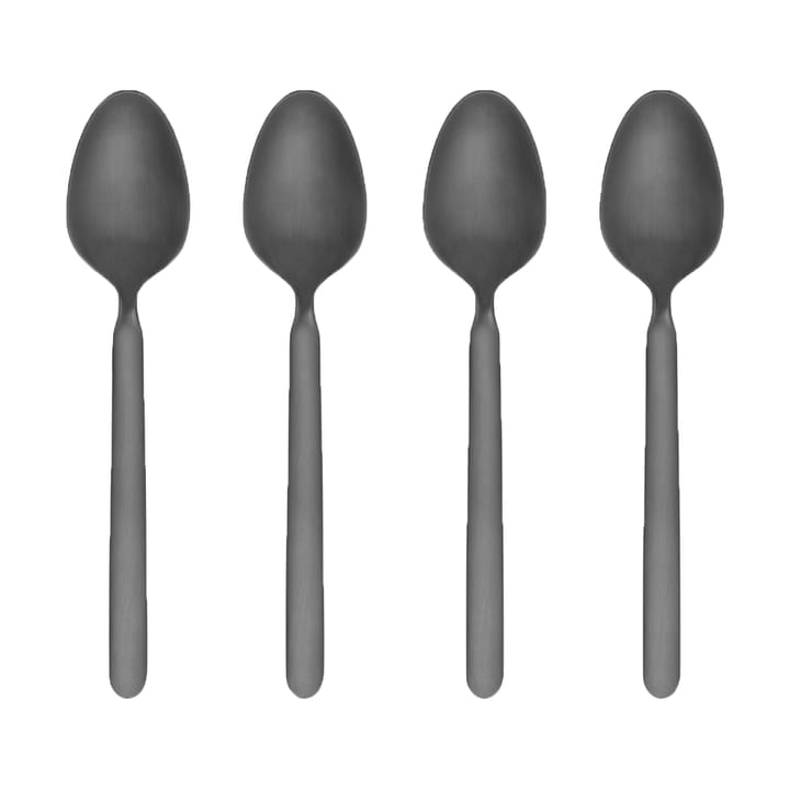 4 Cucharas de espresso STELLA negro - 11 cm - blomus