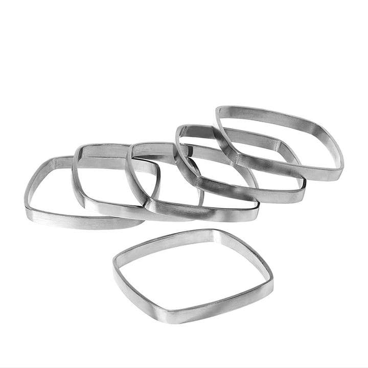 6 Anillos servilleteros Fino - Níquel - blomus