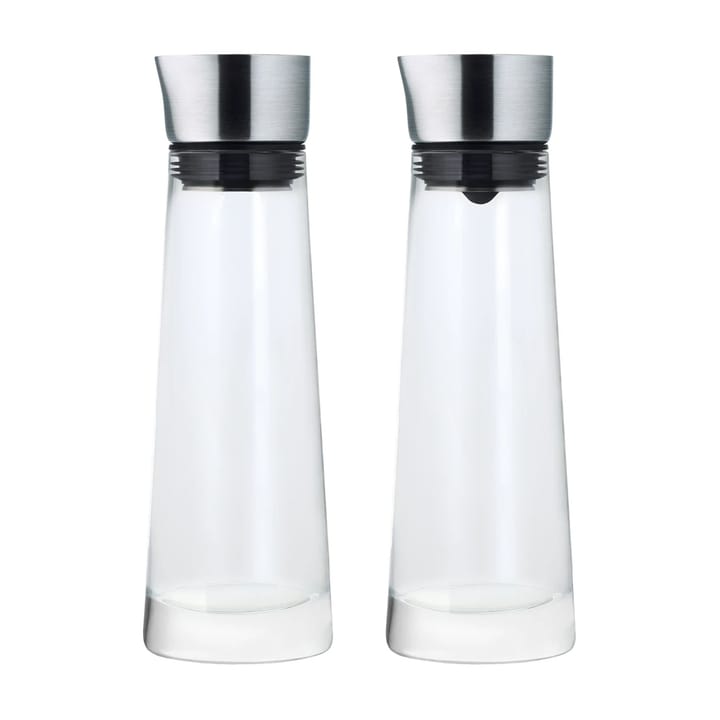 Azucarero y lechera Macchiato - Vidrio-acero inoxidable - Blomus
