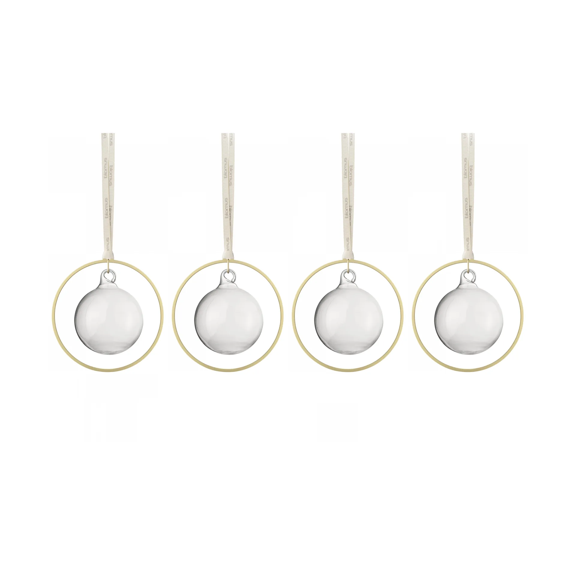 Bolas de Navidad KITAI 8,5 cm 4 unidades, Clear blomus
