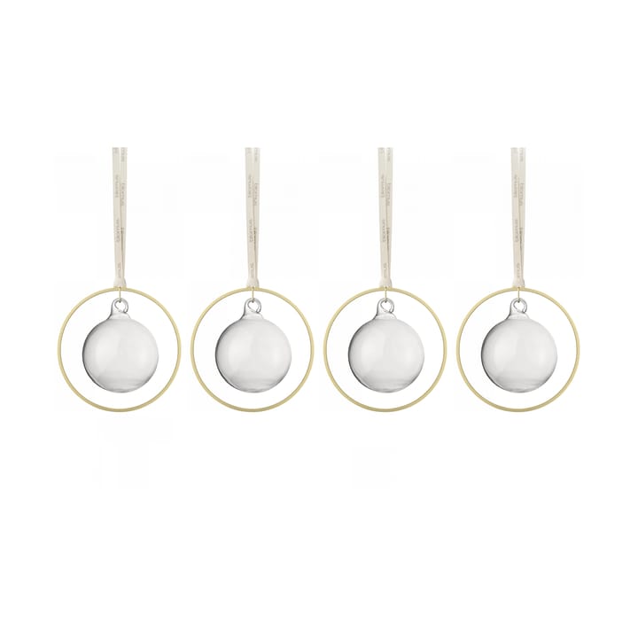 Bolas de Navidad KITAI 8,5 cm 4 unidades - Clear - Blomus