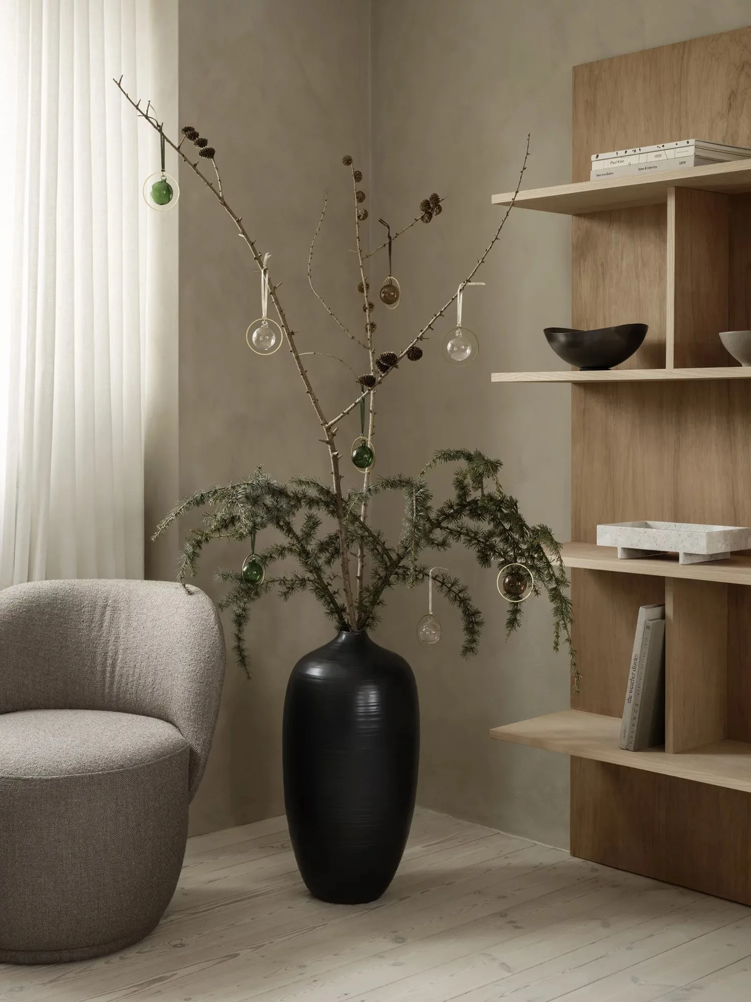 Bolas de Navidad KITAI 8,5 cm 4 unidades, Clear blomus